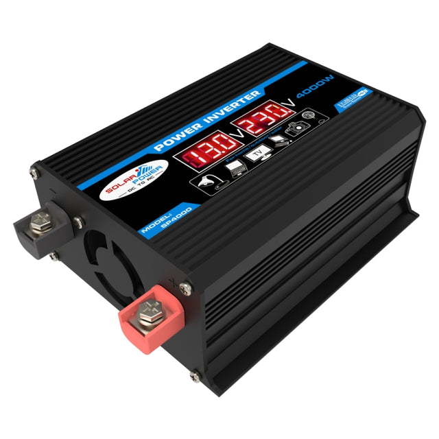 Tang II Generation 12V to 110V 4000W Modified Square Wave Car Power Inverter(Black)