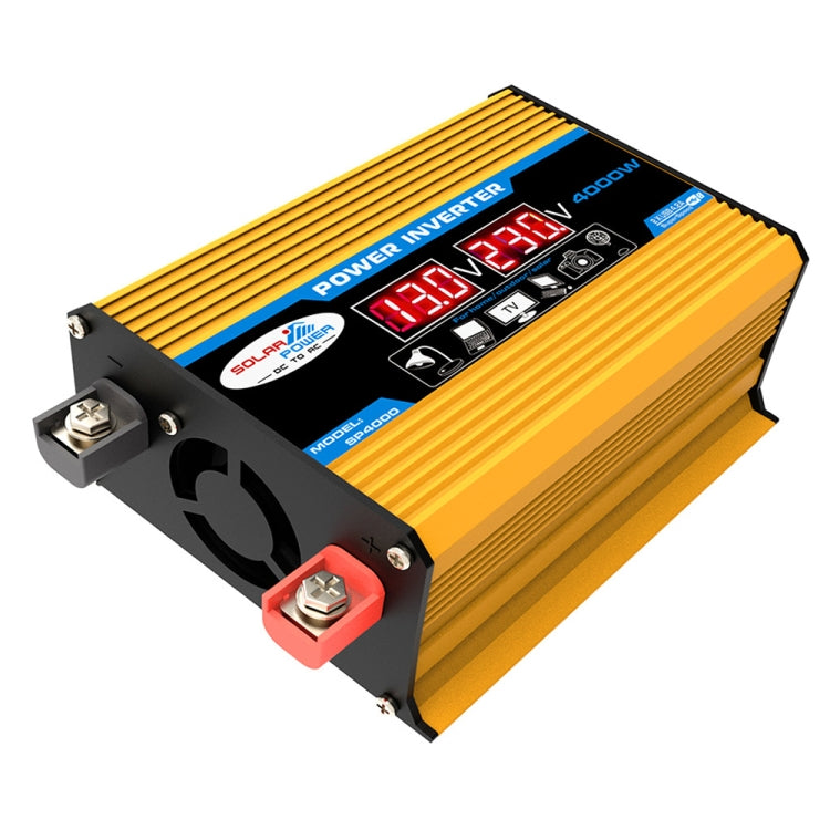 Tang II Generation 12V to 110V 4000W Modified Square Wave Car Power Inverter(Yellow) - Modified Square Wave by PMC TechLife | Online Shopping South Africa | PMC TechLife | Buy Now Pay Later Mobicred