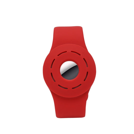 Anti-scratch Shockproof Silicone Bracelet Strap Protective Cover Case For AirTag(Red) - Other by PMC Jewellery | Online Shopping South Africa | PMC Jewellery | Buy Now Pay Later Mobicred