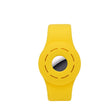 Anti-scratch Shockproof Silicone Bracelet Strap Protective Cover Case For AirTag(Yellow) -  by PMc TechLife | Online Shopping South Africa | PMc TechLife | Buy Now Pay Later Mobicred