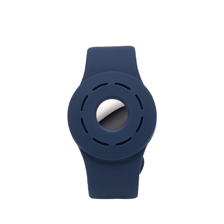 Anti-scratch Shockproof Silicone Bracelet Strap Protective Cover Case For AirTag(Dark Blue) - Other by PMc TechLife | Online Shopping South Africa | PMc TechLife | Buy Now Pay Later Mobicred