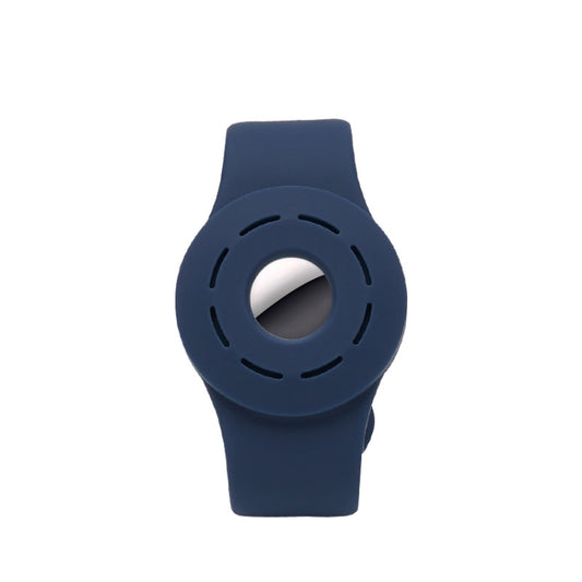 Anti-scratch Shockproof Silicone Bracelet Strap Protective Cover Case For AirTag(Dark Blue) - Other by PMC Jewellery | Online Shopping South Africa | PMC Jewellery | Buy Now Pay Later Mobicred
