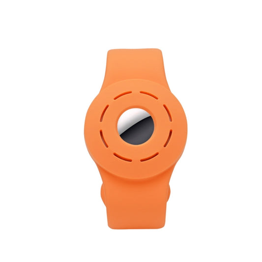 Anti-scratch Shockproof Silicone Bracelet Strap Protective Cover Case For AirTag(Orange) -  by PMC Jewellery | Online Shopping South Africa | PMC Jewellery | Buy Now Pay Later Mobicred