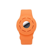 Anti-scratch Shockproof Silicone Bracelet Strap Protective Cover Case For AirTag(Orange)