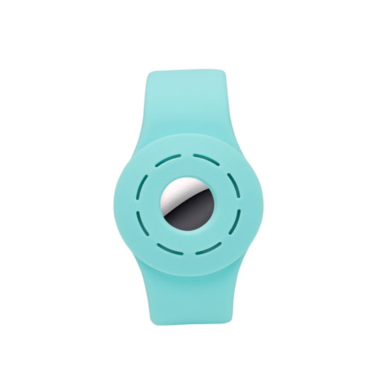Anti-scratch Shockproof Silicone Bracelet Strap Protective Cover Case For AirTag(Mint Green) -  by PMC Jewellery | Online Shopping South Africa | PMC Jewellery | Buy Now Pay Later Mobicred