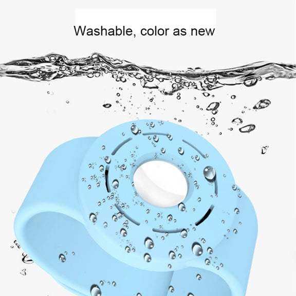 Anti-scratch Shockproof Silicone Bracelet Strap Protective Cover Case For AirTag(Mint Green)