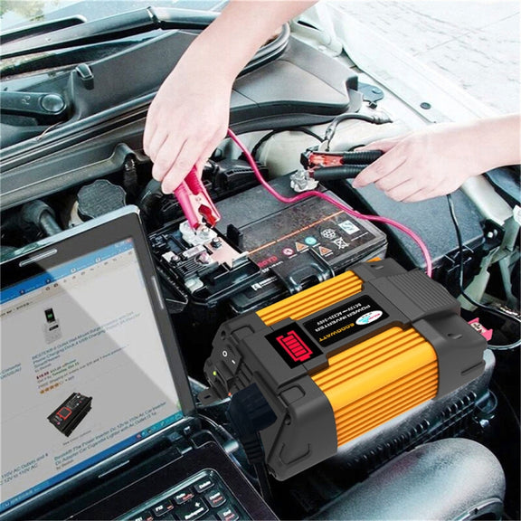 Little Wasp 12V to 220V 4000W Car Power Inverter with LED Display & Dual USB