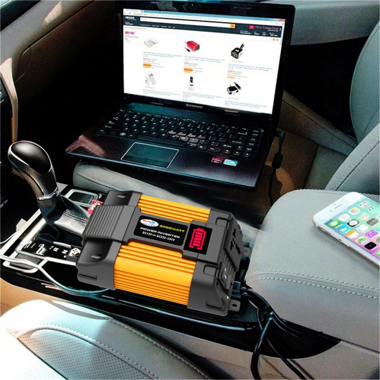 Little Wasp 12V to 220V 6000W Car Power Inverter with LED Display & Dual USB - Modified Square Wave by PMC Jewellery | Online Shopping South Africa | PMC Jewellery | Buy Now Pay Later Mobicred