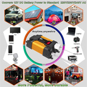Little Wasp 12V to 220V 6000W Car Power Inverter with LED Display & Dual USB