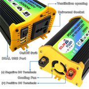 Legend I Generation DC12V to AC220V 3000W Modified Square Wave Car Power Inverter(Black)