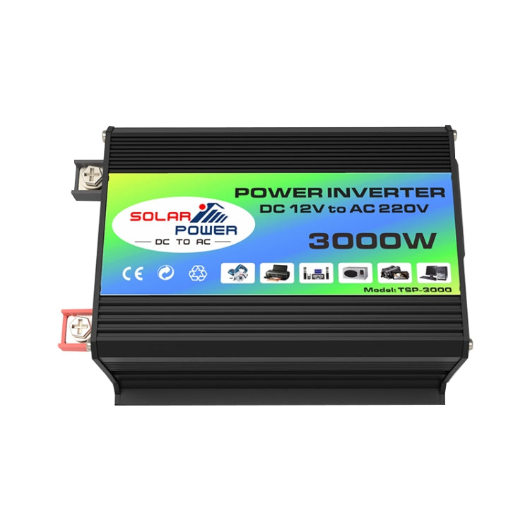 Tang I Generation 12V to 220V 3000W Modified Square Wave Intelligent Car Power Inverter with Dual USB(Black) - free shipping - PMC TechLife - Order now!