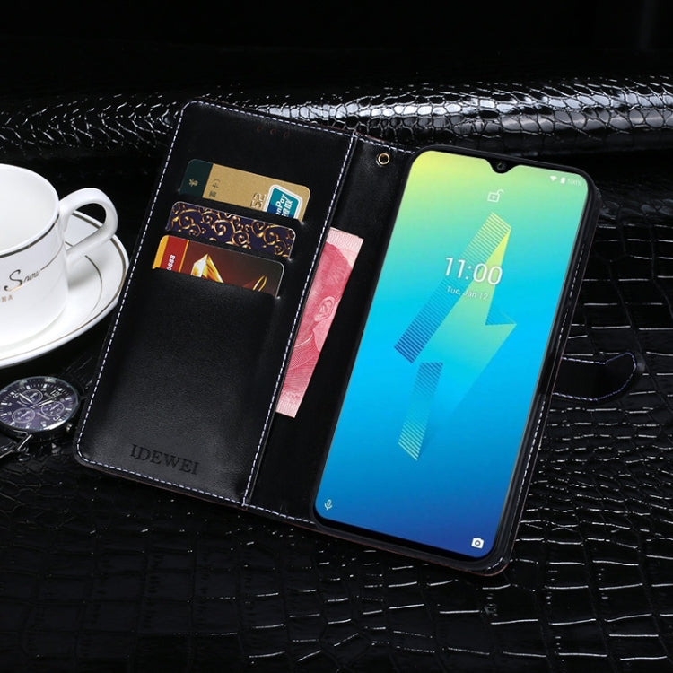 For Wiko Power U10 idewei Crocodile Texture Horizontal Flip Leather Case with Holder & Card Slots & Wallet(Dark Blue) - More Brand by idewei | Online Shopping South Africa | PMC Jewellery | Buy Now Pay Later Mobicred