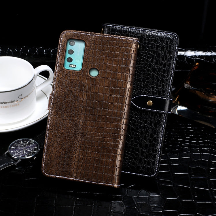 For Wiko Power U30 idewei Crocodile Texture Horizontal Flip Leather Case with Holder & Card Slots & Wallet(Black) - More Brand by idewei | Online Shopping South Africa | PMC Jewellery | Buy Now Pay Later Mobicred