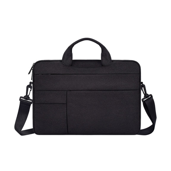 ND05SDJ Oxford Cloth + Nylon Laptop Portable Shoulder Bag, Size:14.1-15.4 inch(Black)