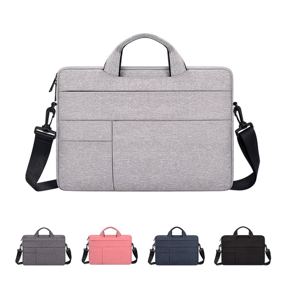 ND05SDJ Oxford Cloth + Nylon Laptop Portable Shoulder Bag, Size:15.6 inch(Black)