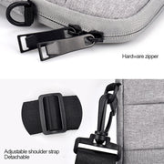 ND05SDJ Oxford Cloth + Nylon Laptop Portable Shoulder Bag, Size:15.6 inch(Hemp Gray)