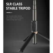 Q03S Fill Light Bluetooth Selfie Stick Tripod Mobile Phone Holder(White)