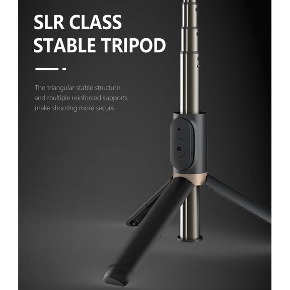 Q03S Fill Light Bluetooth Selfie Stick Tripod Mobile Phone Holder(White)