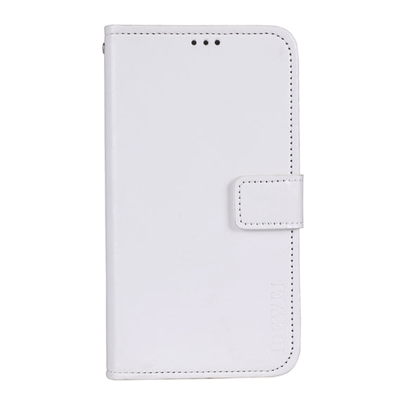 For Wiko Power U10 idewei Crazy Horse Texture Horizontal Flip Leather Case with Holder & Card Slots & Wallet(White)
