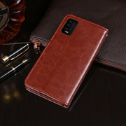 For Wiko Power U10 idewei Crazy Horse Texture Horizontal Flip Leather Case with Holder & Card Slots & Wallet(White)