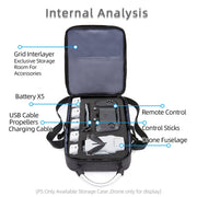 Shockproof Water-resistant Single Shoulder Storage Bag Travel Carrying Cover Case Box for FIMI X8 mini(Black + Black Liner)