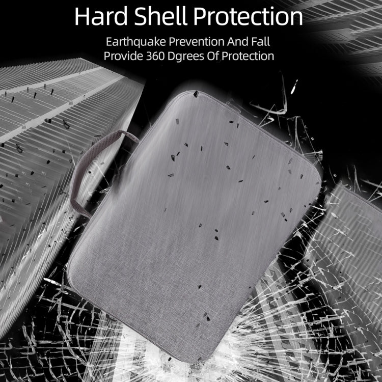 Grey Canvas Single Shoulder Storage Bag Shockproof Waterproof Travel Carrying Cover Hard Case for FIMI X8 Mini(Black + Black Liner) -  by PMC TechLife | Online Shopping South Africa | PMC TechLife | Buy Now Pay Later Mobicred