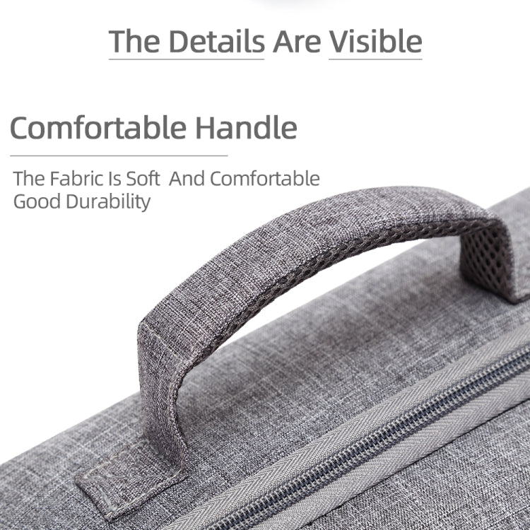 Grey Canvas Single Shoulder Storage Bag Shockproof Waterproof Travel Carrying Cover Hard Case for FIMI X8 Mini(Black + Red Liner) -  by PMC TechLife | Online Shopping South Africa | PMC TechLife | Buy Now Pay Later Mobicred