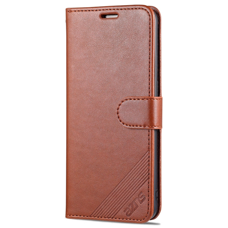 For OPPO Reno6 / Reno6 Pro 5G AZNS Sheepskin Texture Horizontal Flip Leather Case with Holder & Card Slots & Wallet(Brown) - OPPO Cases by AZNS | Online Shopping South Africa | PMC TechLife | Buy Now Pay Later Mobicred