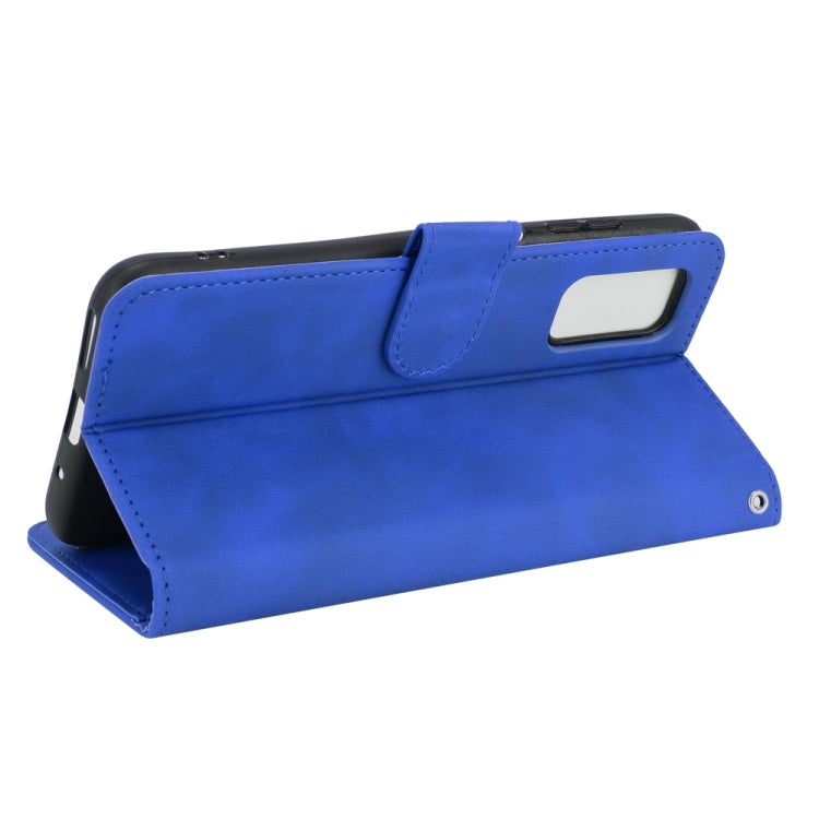 For Blackview A90 Solid Color Skin Feel Magnetic Buckle Horizontal Flip Calf Texture PU Leather Case with Holder & Card Slots & Wallet(Blue) - More Brand by PMC TechLife | Online Shopping South Africa | PMC TechLife | Buy Now Pay Later Mobicred