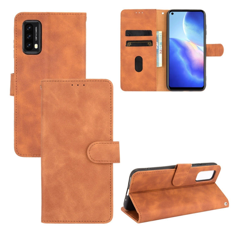 For Blackview A90 Solid Color Skin Feel Magnetic Buckle Horizontal Flip Calf Texture PU Leather Case with Holder & Card Slots & Wallet(Brown) - More Brand by PMC TechLife | Online Shopping South Africa | PMC TechLife
