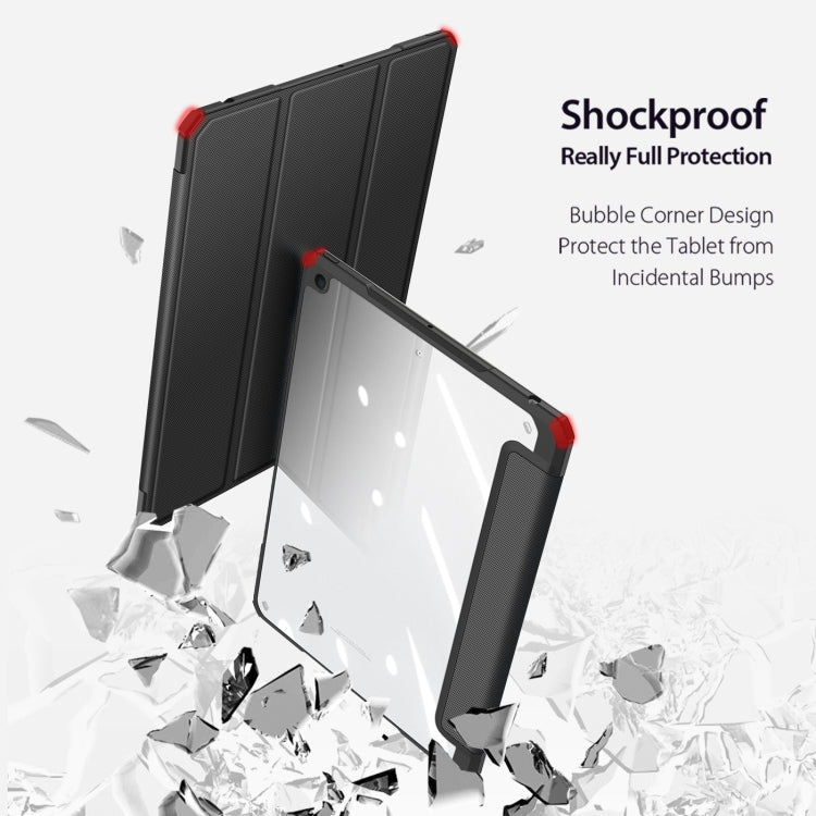 DUX DUCIS TOBY Series Shockproof PU Leather + PC + TPU Horizontal Flip Case with Holder & Pen Slot & Sleep / Wake-up Function For iPad 9.7 inch 2017 / 2018(Black) - free shipping - PMC Jewellery - Order now!