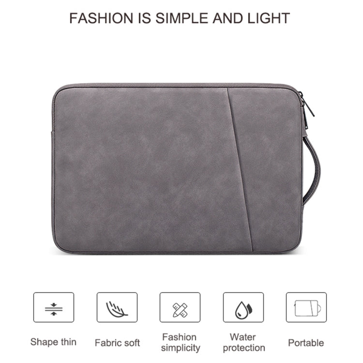 ND08 Sheepskin Notebook Iner Bag, Size:13.3 inch(Cowhide Yellow)