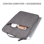 ND08 Sheepskin Notebook Iner Bag, Size:14.1-15.4 inch(Cowhide Yellow)