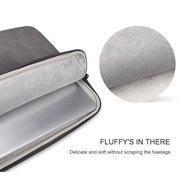 ND08 Sheepskin Notebook Iner Bag, Size:14.1-15.4 inch(Deep Space Gray)