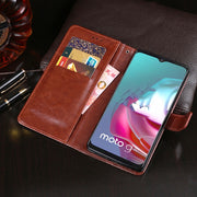 For Lenovo K13 Note idewei Crazy Horse Texture Horizontal Flip Leather Case with Holder & Card Slots & Wallet(Blue)