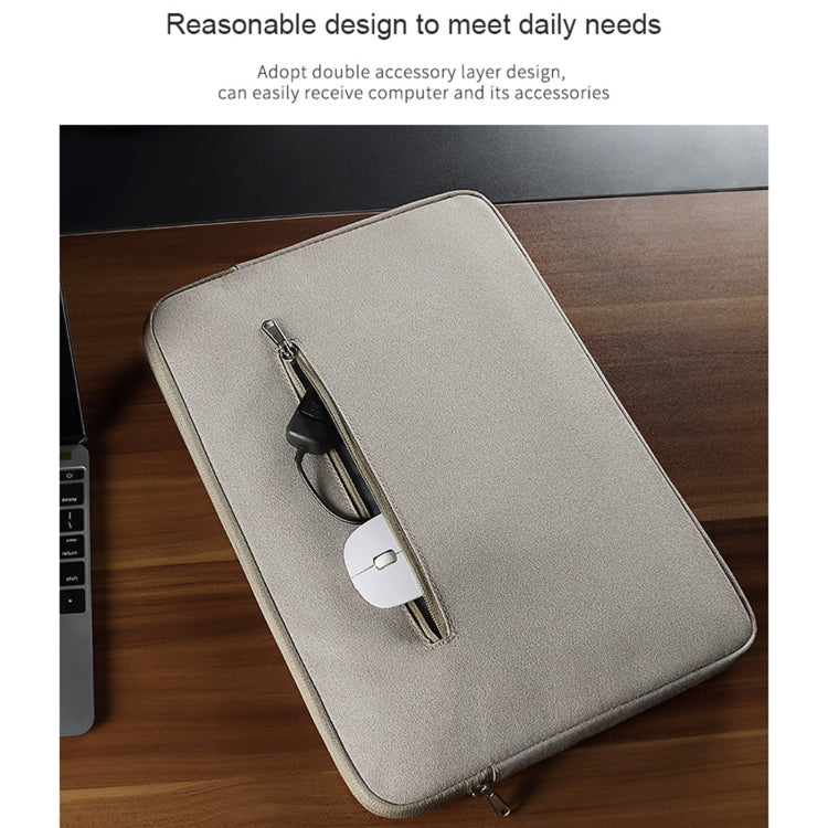 ND11 Jacquard Fabric Laptop Liner Bag, Size:13.3 inch(Elegant Gray)