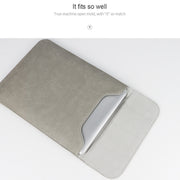 PU02 Ultra-thin Notebook Liner Bag with Small Bag, Size:11.6-12.5 inch(Light Grey)
