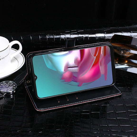 For Lenovo K13 Note idewei Crocodile Texture Horizontal Flip Leather Case with Holder & Card Slots & Wallet(Dark Blue)