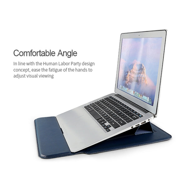 PU08 Multifunctional Notebook PU Liner Bag, Size:13.3 inch(Silver Gray)