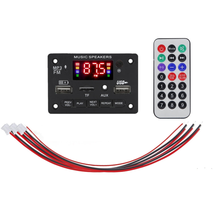 JX-809BT Car 12V Audio MP3 Player Decoder Board FM Radio USB, with Bluetooth / Remote Control / Recording - Car MP3 & MP4 & MP5 by PMC TechLife | Online Shopping South Africa | PMC TechLife | Buy Now Pay Later Mobicred