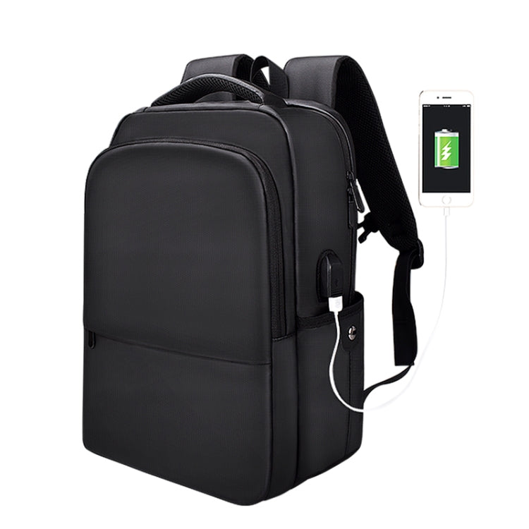 SJ01 Business Casual Computer Backpack with USB Charging Port, Size:13-15 inch Universal(Black) - Backpack by PMC Jewellery | Online Shopping South Africa | PMC Jewellery | Buy Now Pay Later Mobicred