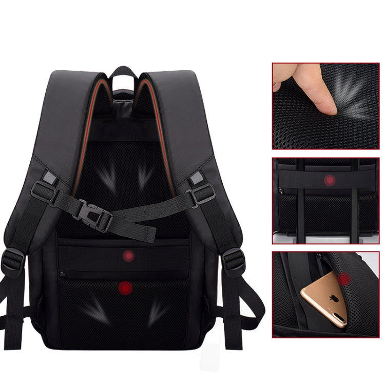 SJ01 Business Casual Computer Backpack with USB Charging Port, Size:13-15 inch Universal(Black) - Backpack by PMC Jewellery | Online Shopping South Africa | PMC Jewellery | Buy Now Pay Later Mobicred