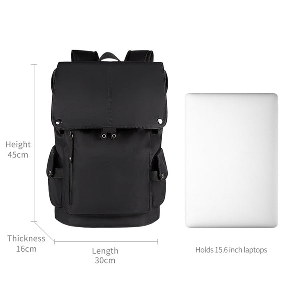 SJ02 13-15.6 inch Universal Large-capacity Laptop Backpack with USB Charging Port(Apricot)