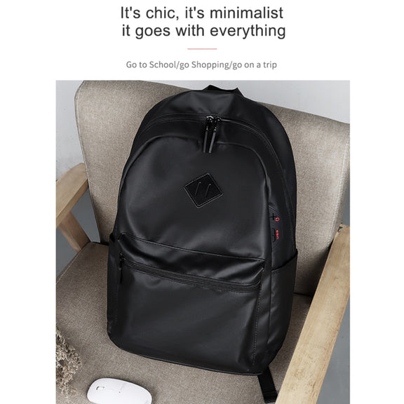 SJ03 13-15.6 inch Universal Large-capacity Laptop Backpack with USB Charging Port & Headphone Port(Navy Blue)