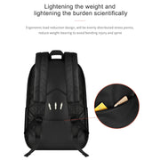 SJ03 13-15.6 inch Universal Large-capacity Laptop Backpack with USB Charging Port & Headphone Port(Navy Blue)