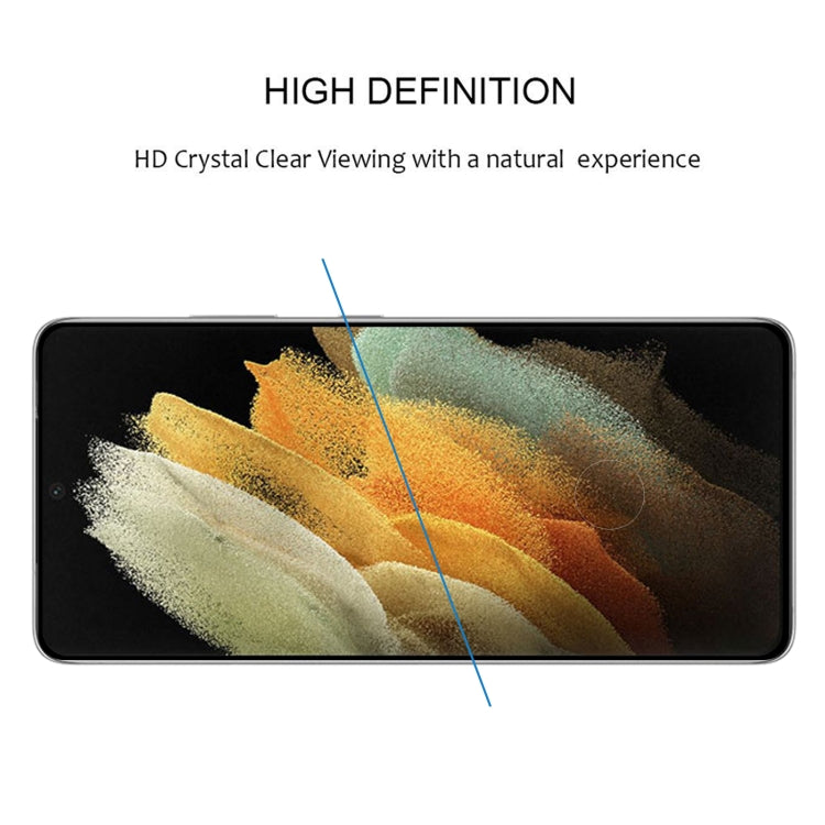 For Samsung Galaxy S21 Ultra 5G Full Glue 9H HD 3D Curved Edge Tempered Glass Film(Black) - free shipping - PMC TechLife - Order now!