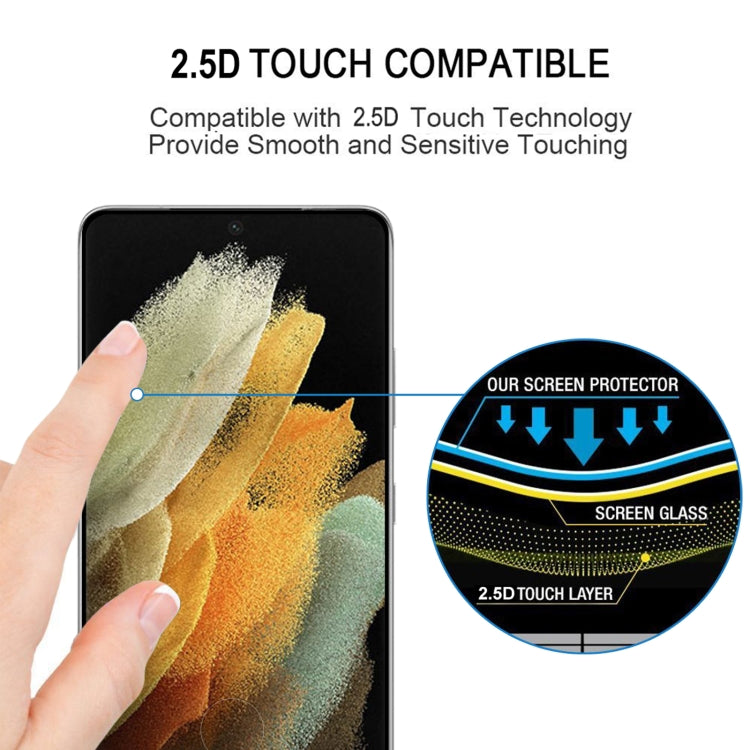 For Samsung Galaxy S21 Ultra 5G Full Glue 9H HD 3D Curved Edge Tempered Glass Film(Black) - free shipping - PMC TechLife - Order now!