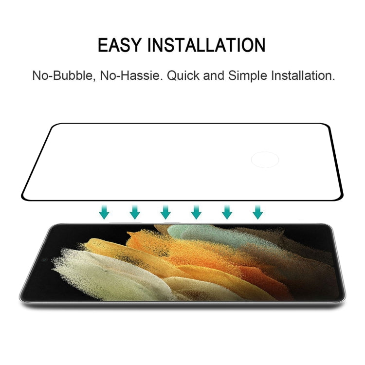 For Samsung Galaxy S21 Ultra 5G Full Glue 9H HD 3D Curved Edge Tempered Glass Film(Black) - free shipping - PMC TechLife - Order now!