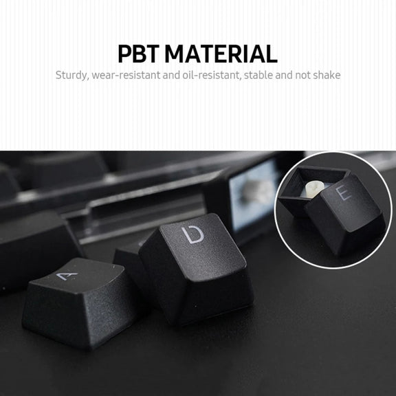 HXSJ P9 104 Keys PBT Color Mechanical Keyboard Keycaps(Yellow)