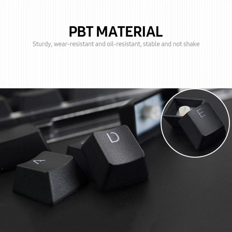 HXSJ P9 104 Keys PBT Color Mechanical Keyboard Keycaps(Yellow)